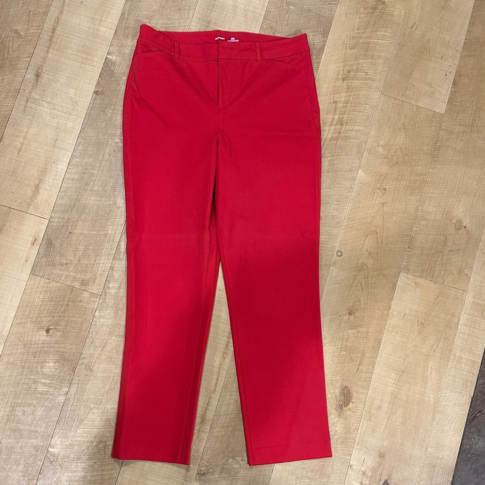Old Navy Red Ankle Pants